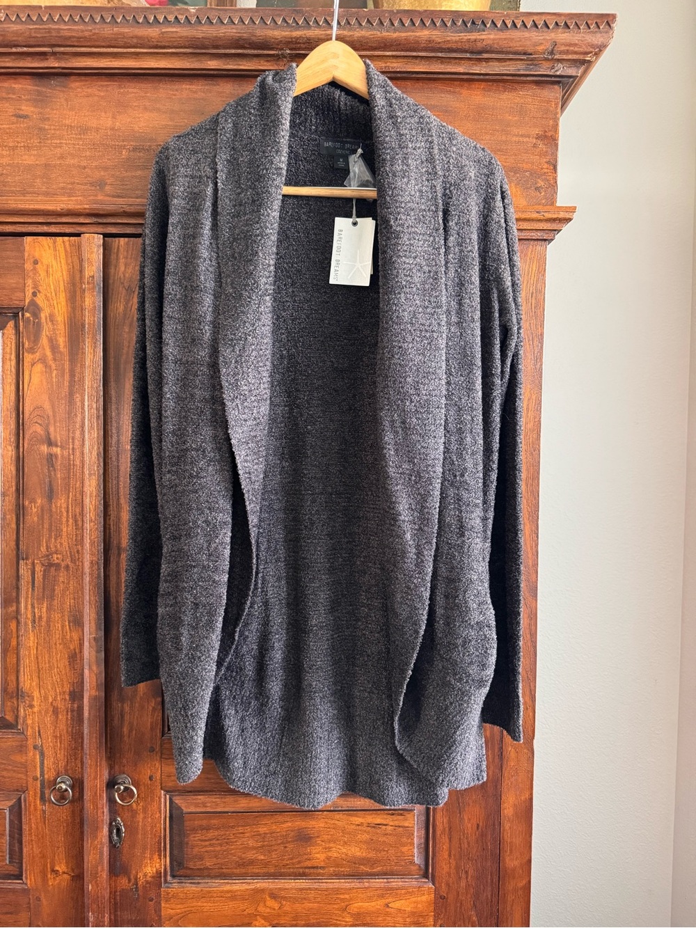 Barefoot Dreams The CozyChic Lite Circle Open Cardigan Size Medium New